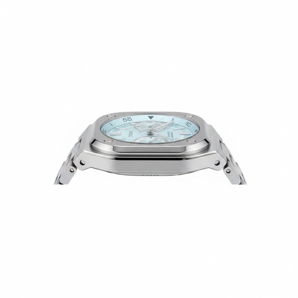 CILOA Square 37mm Blue Quartz Watch, side profile