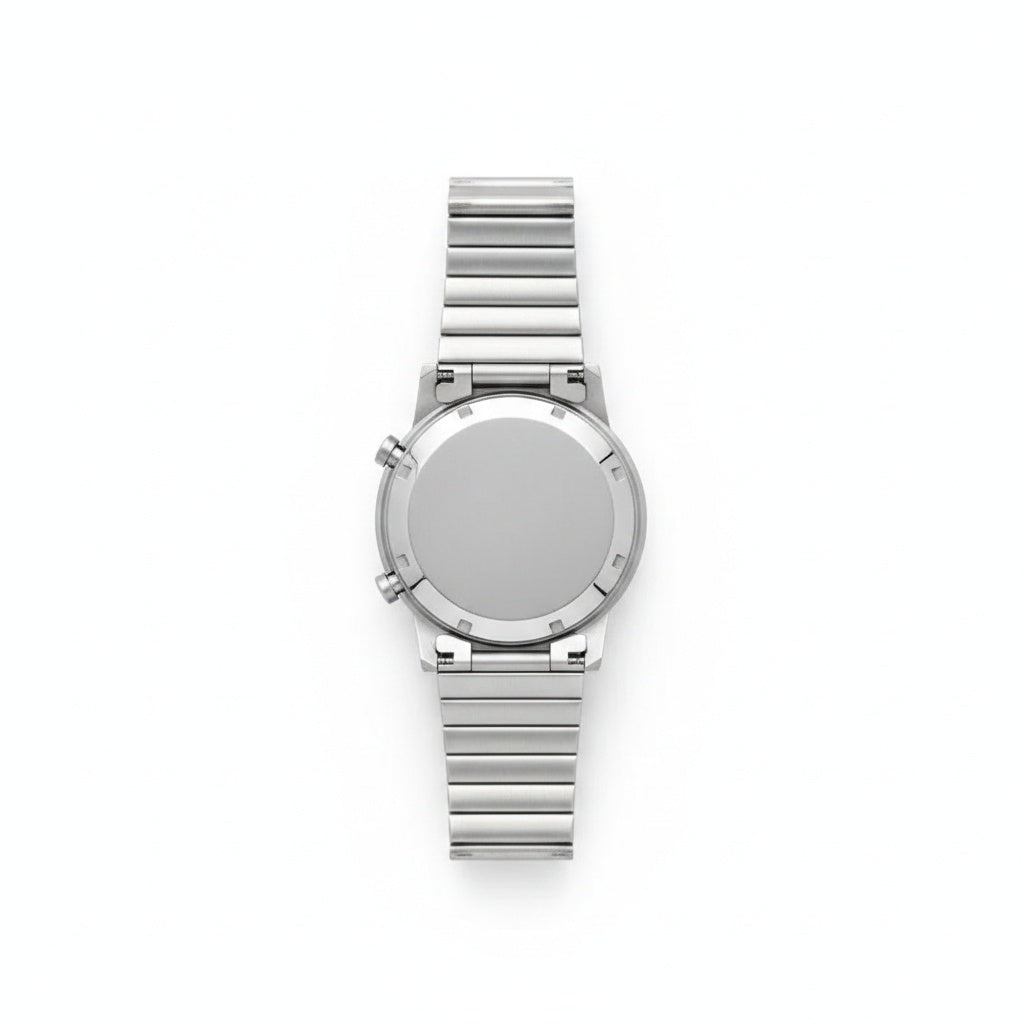CILOA Chronograph Sports Quartz Watch, case back view