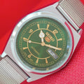 Vintage Seiko 5 6309A green dial a1051 — exact watch photo 1