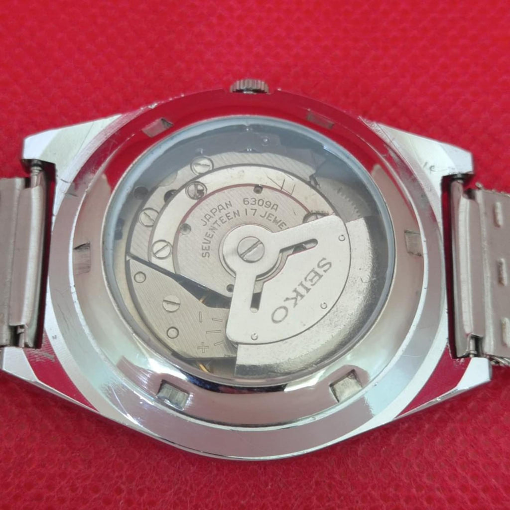 Vintage Seiko 5 6309A green dial a1051 — exact watch photo 9