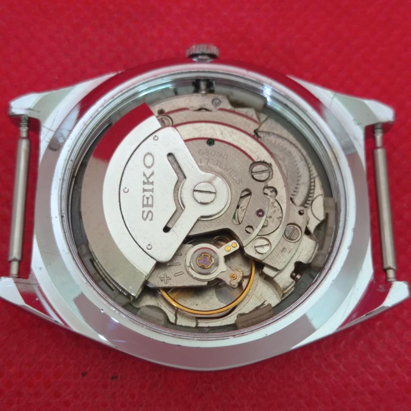 Vintage Seiko 5 6309A red dial a1055 — exact watch photo 10