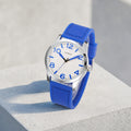 SINOBI 11S9553 G06 Blue quartz watch on sunlit concrete