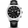 SINOBI S9906G Black quartz chronograph clean studio hero