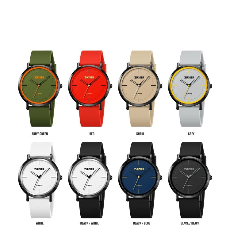 SKEMI 2050 eight purchased colorways on a clean white background