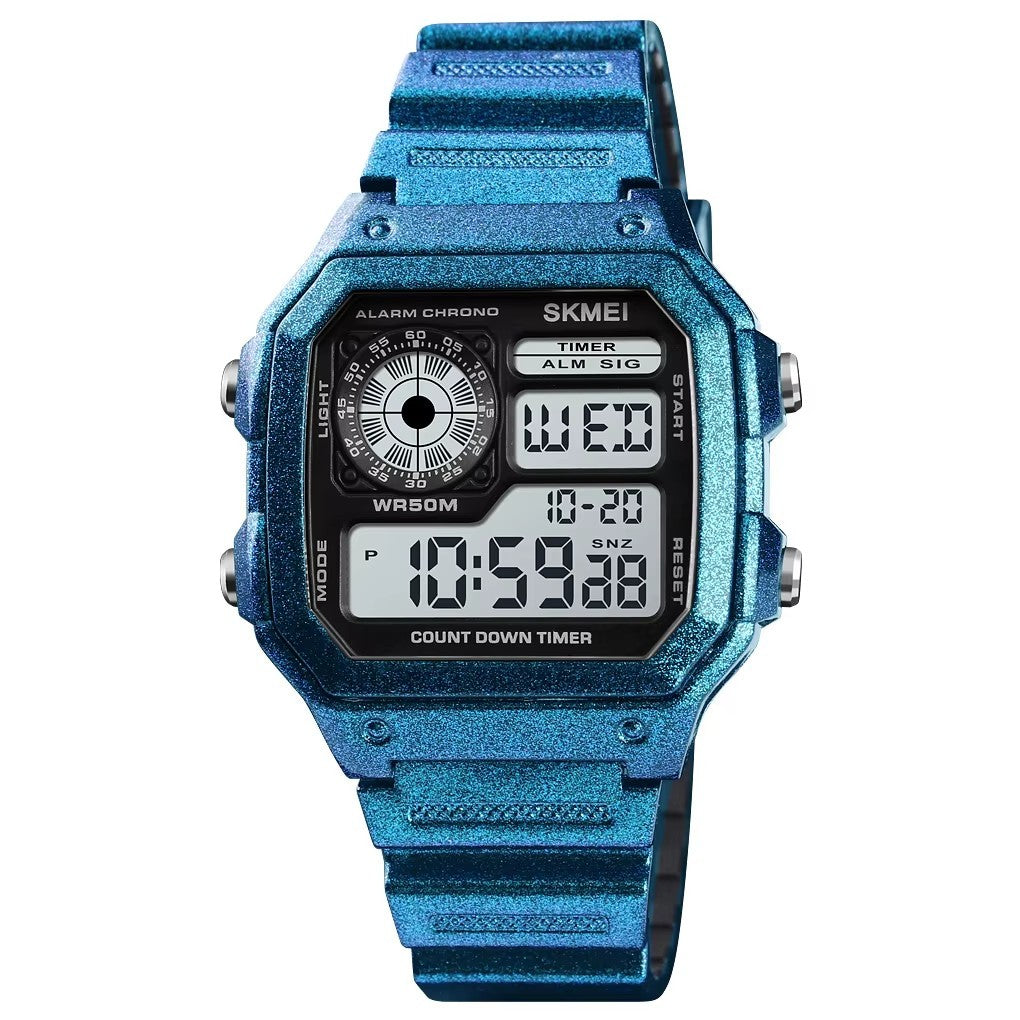 SKMEI 1299 light blue digital sport watch