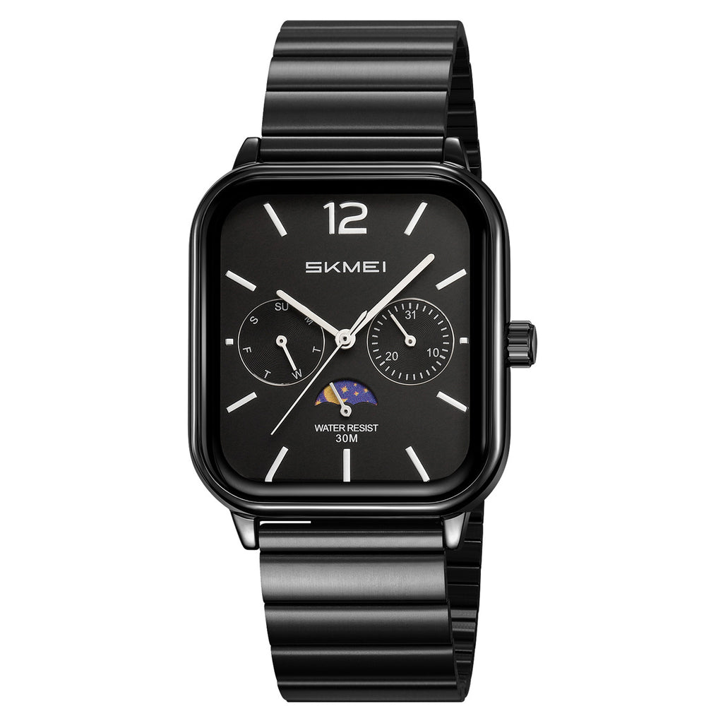 SKMEI 2509 black bracelet watch with black dial