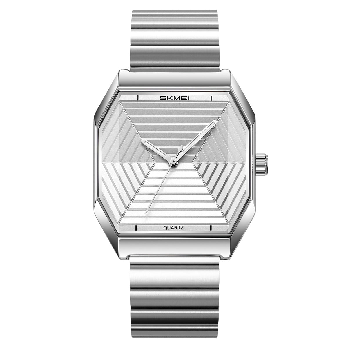 SKMEI 9393 silver case and bracelet with silver dial