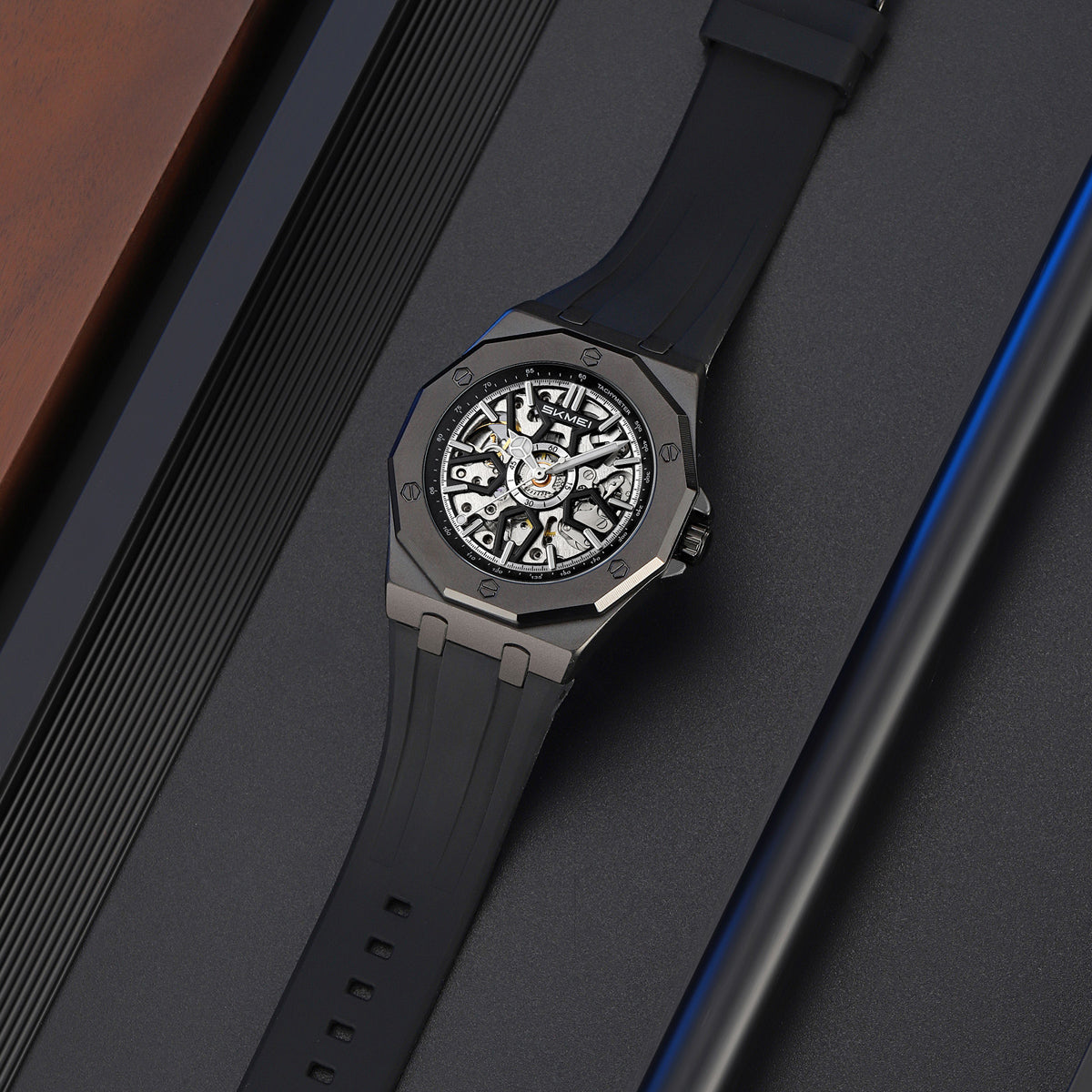 SKMEI M036 Black Silicone lifestyle watch