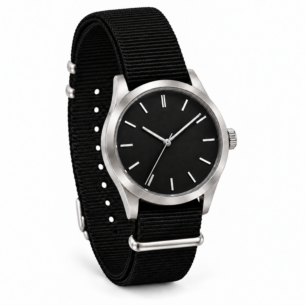 Woven Nylon Pass-Through Watch Strap