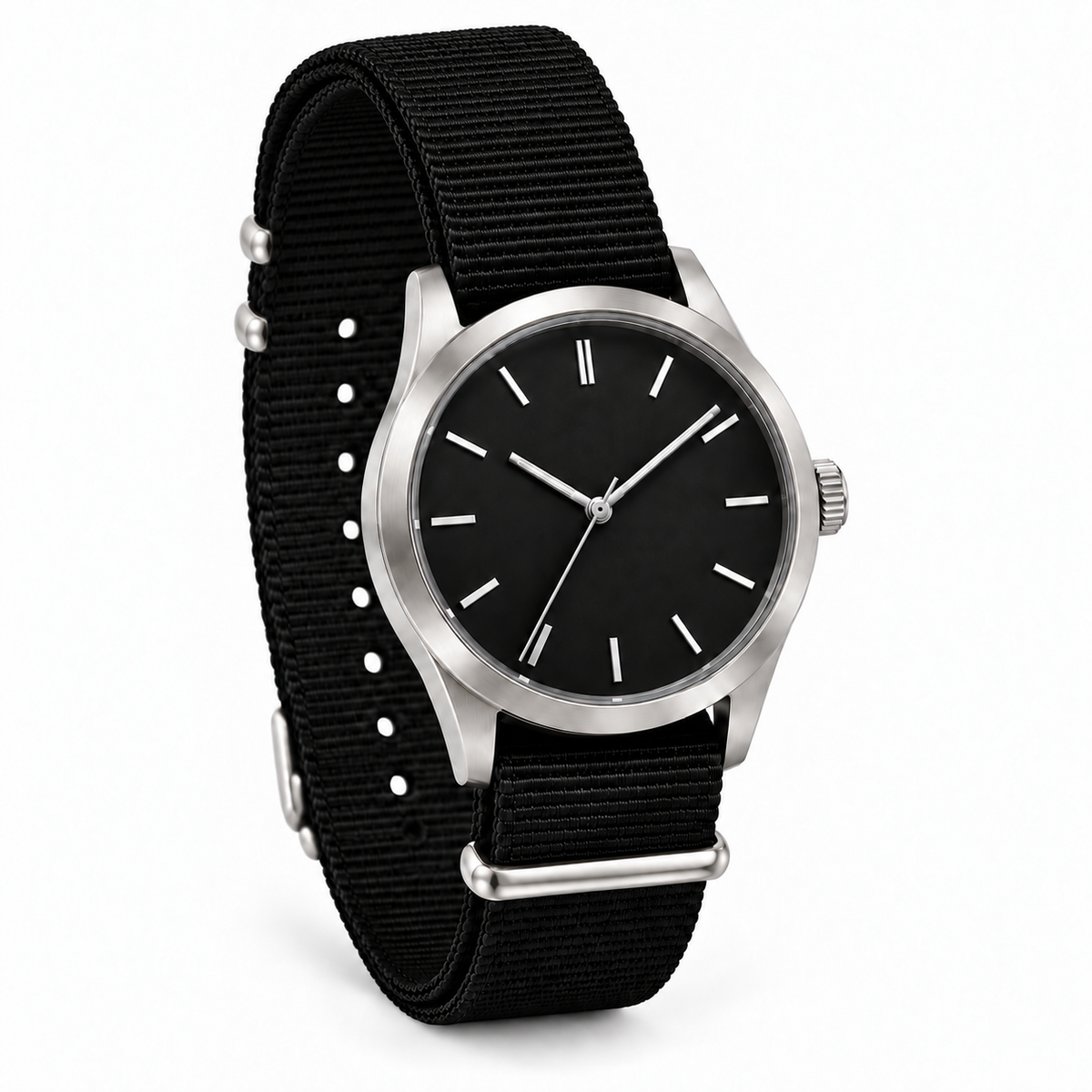 Woven Nylon Pass-Through Watch Strap