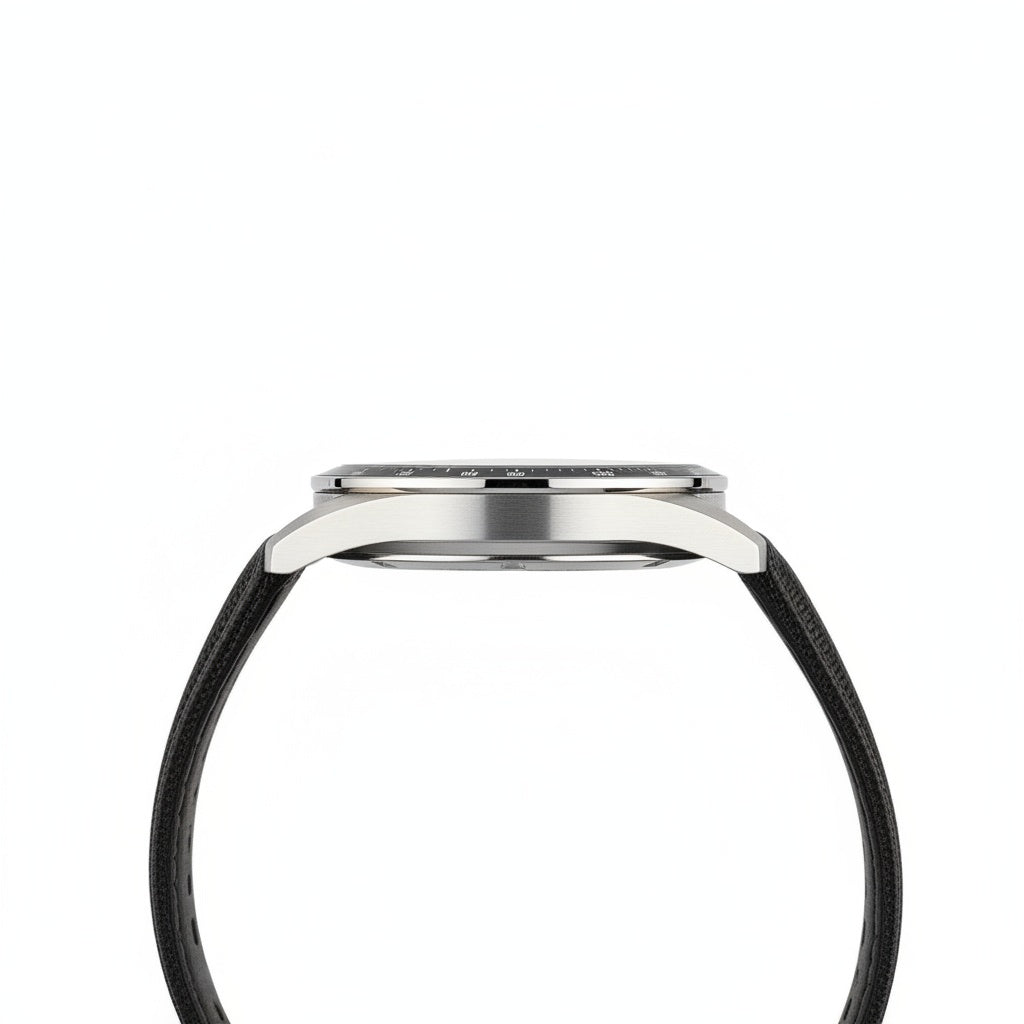 CILOA Red Casual Quartz Watch, side profile
