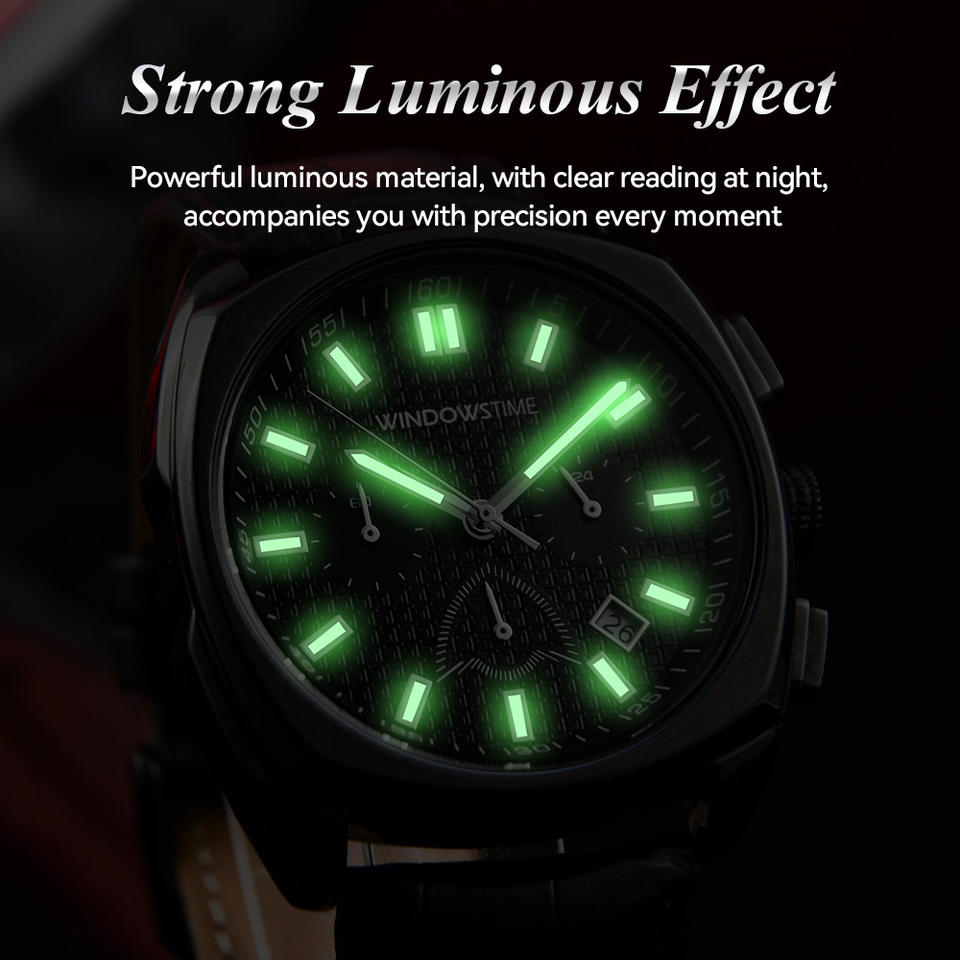 WINDOWSTIME chronograph luminous dial